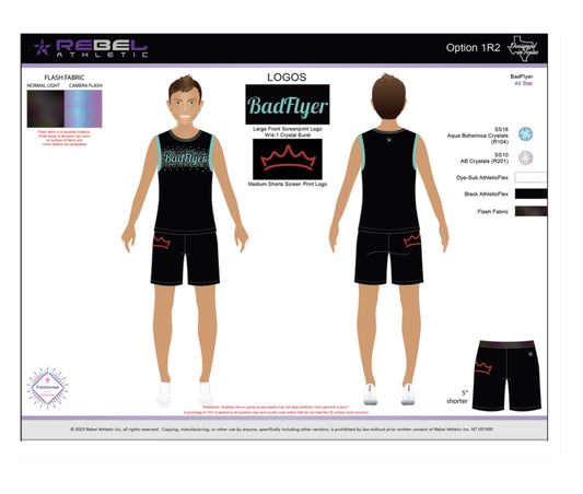 Boys BadFlyer x Rebel practicewear alternate view