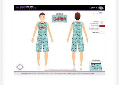 BadFlyer x Rebel La Corona Boys Set cheer practicewear