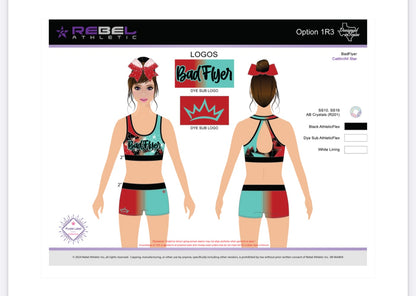 BadFlyer x Rebel Ombré practicewear detail