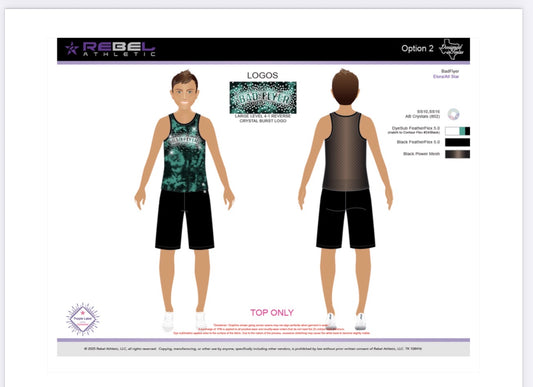BadFlyer x Rebel Emerald Rush Tank alternate view