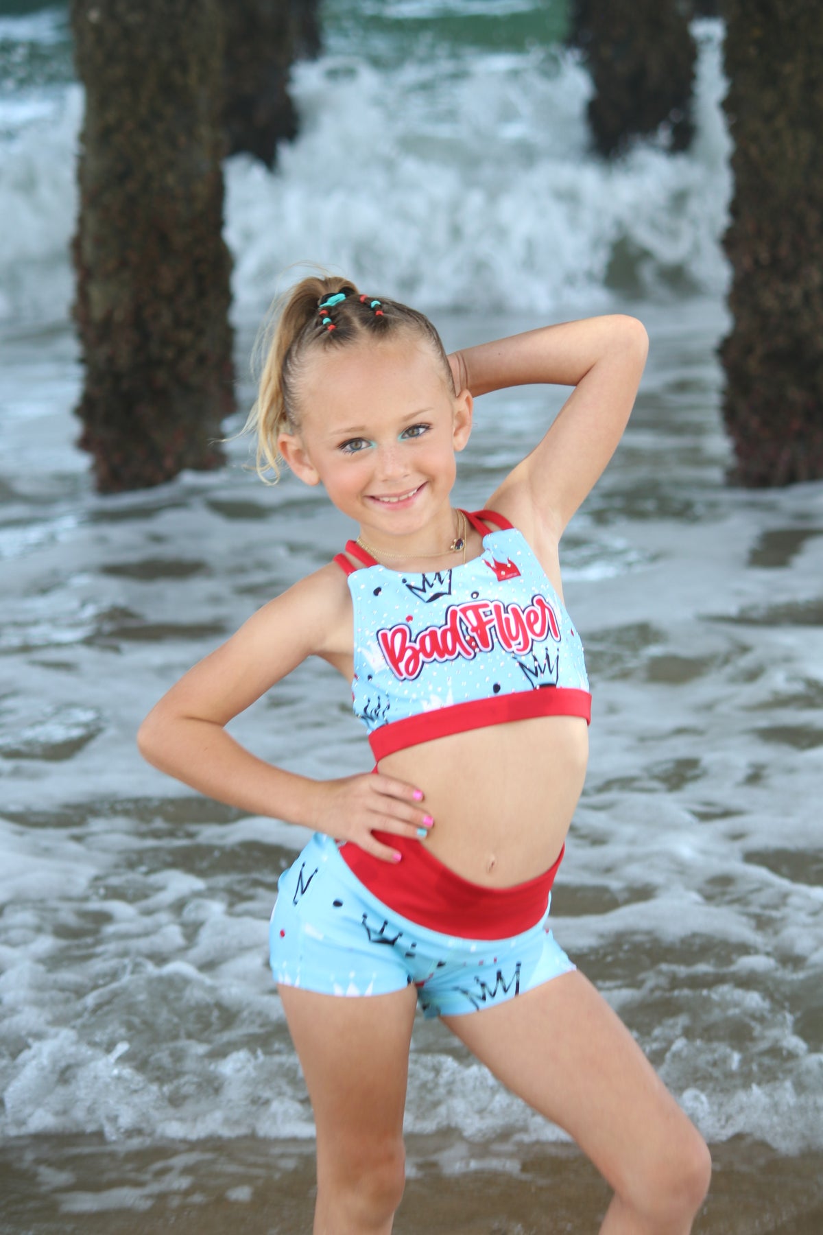BadFlyer x Rebel La Corona cheer practicewear