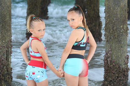 BadFlyer x Rebel Ombré cheer apparel detail