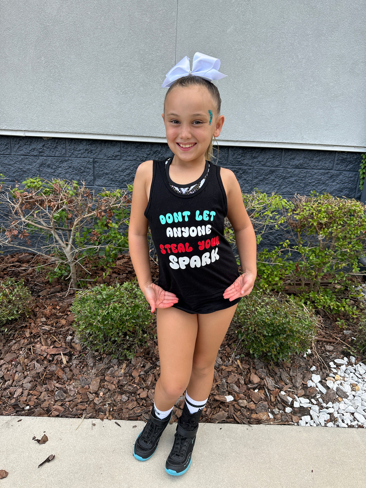 Don't Let Anyone Steal Your Spark BadFlyer cheer apparel