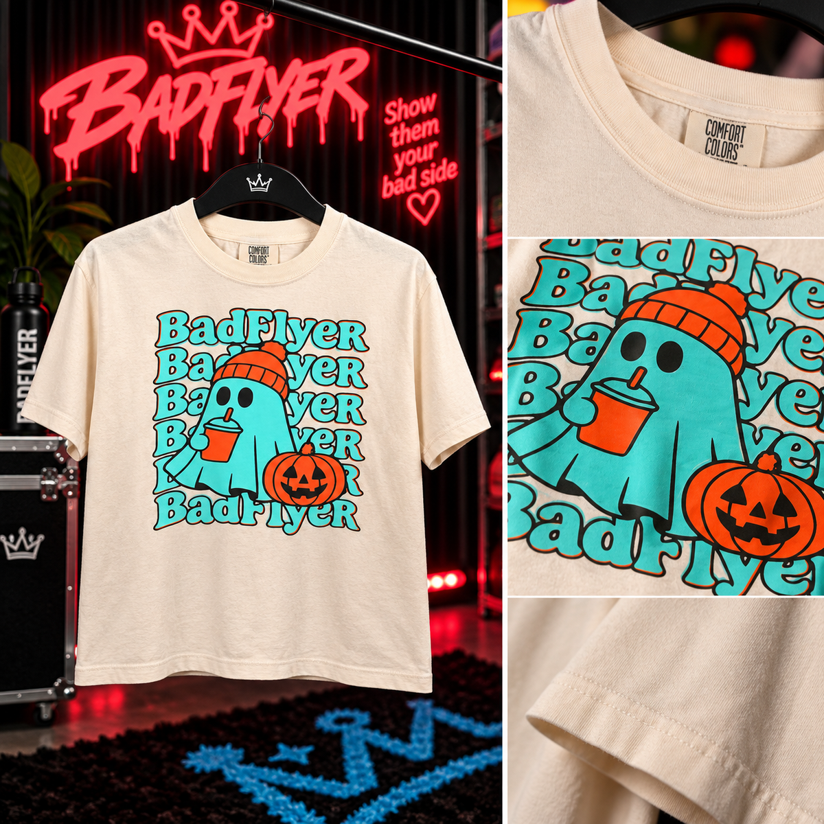 BadFlyer Ghost Mode Halloween shirt cheer apparel