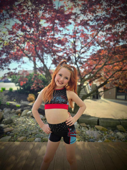 BadFlyer x Rebel Dark Angel cheer practicewear