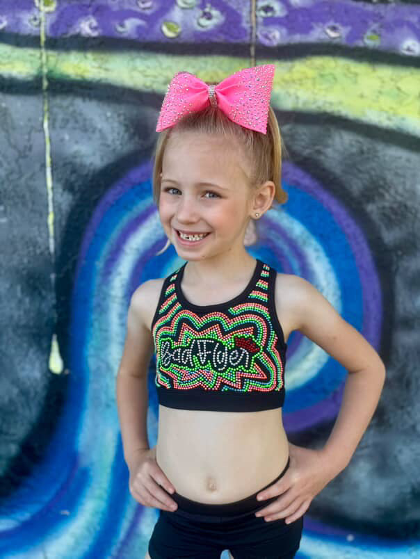 BadFlyer x Rebel JewelLuxe Cosmic Wave cheer apparel
