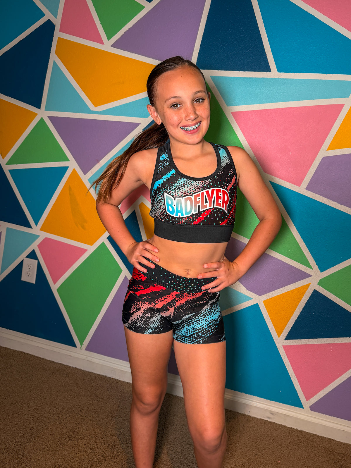 BadFlyer x Rebel The Wild Set cheer practicewear