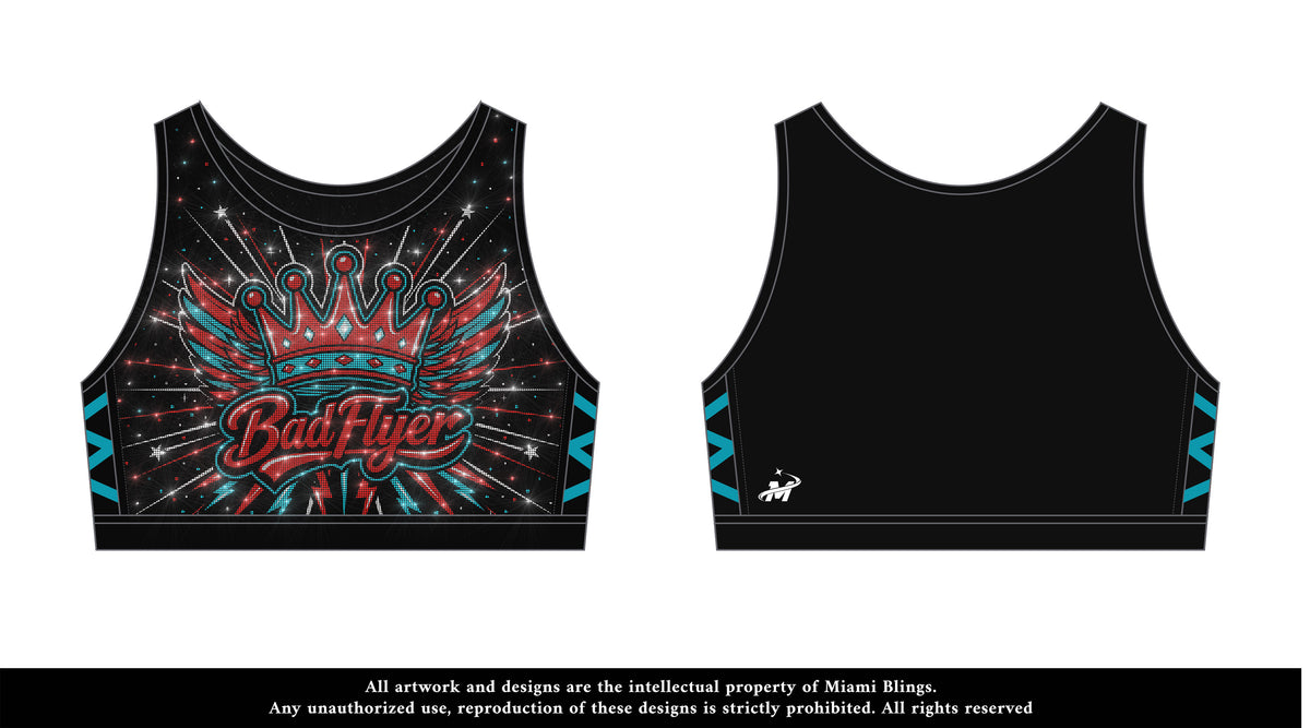 BadFlyer x Miami Bling V2 apparel detail