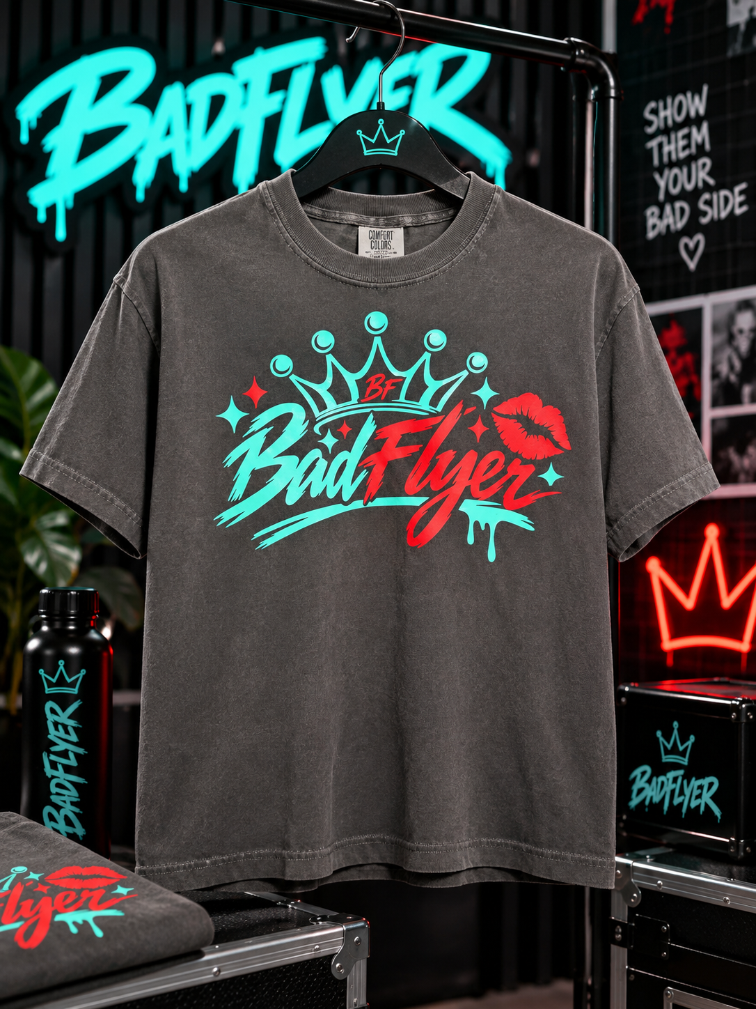 BadFlyer Crowned Different Tee cheer apparel