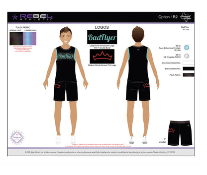 Boys BadFlyer x Rebel practicewear alternate view