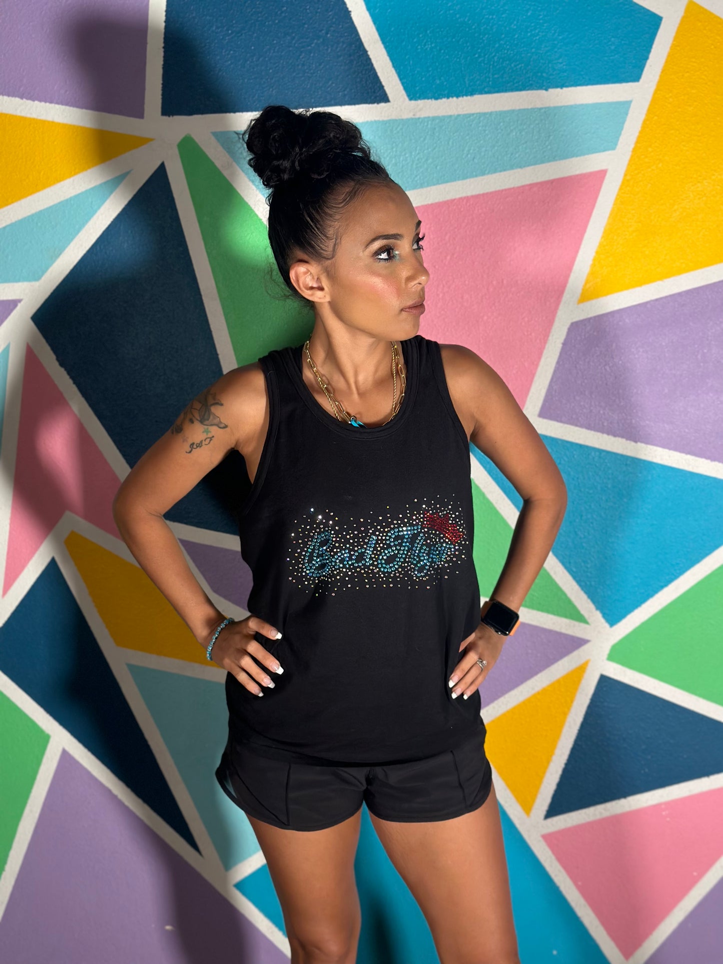 BadFlyer Bling Tank cheerleading apparel