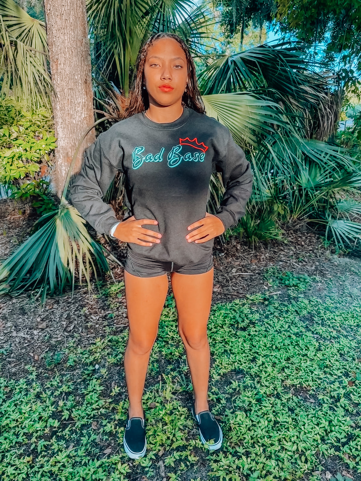 BadFlyer crew neck sweatshirt cheer apparel